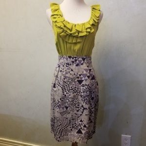 Antropologie Maeve 100% silk dress